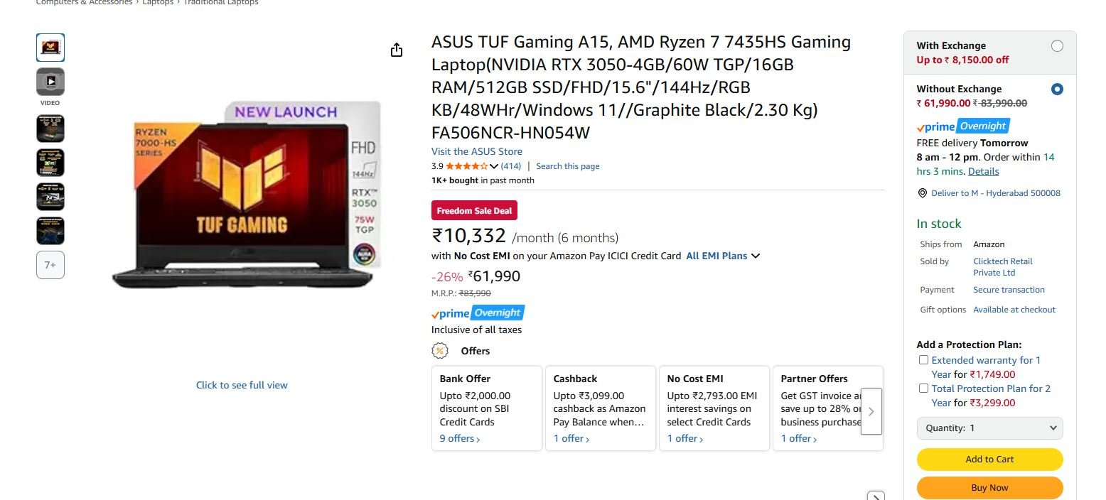 ASUS TUF Gaming A15