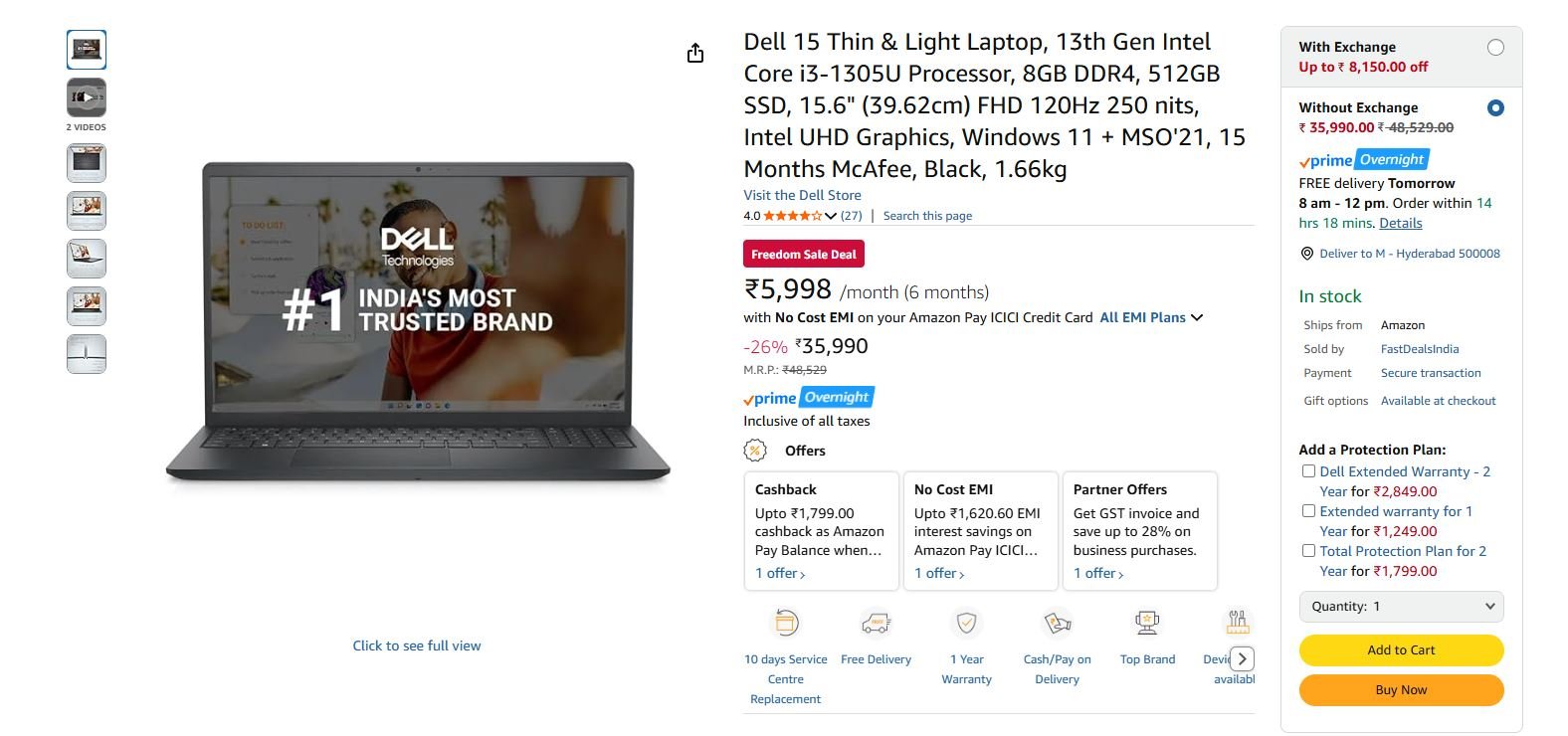Dell 15 (Smartchoice)