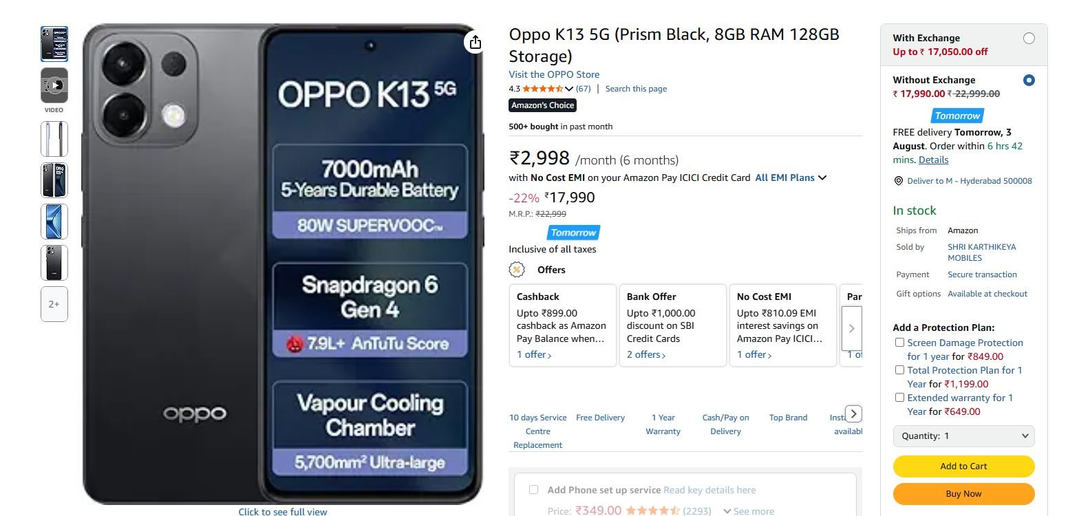 Oppo K13