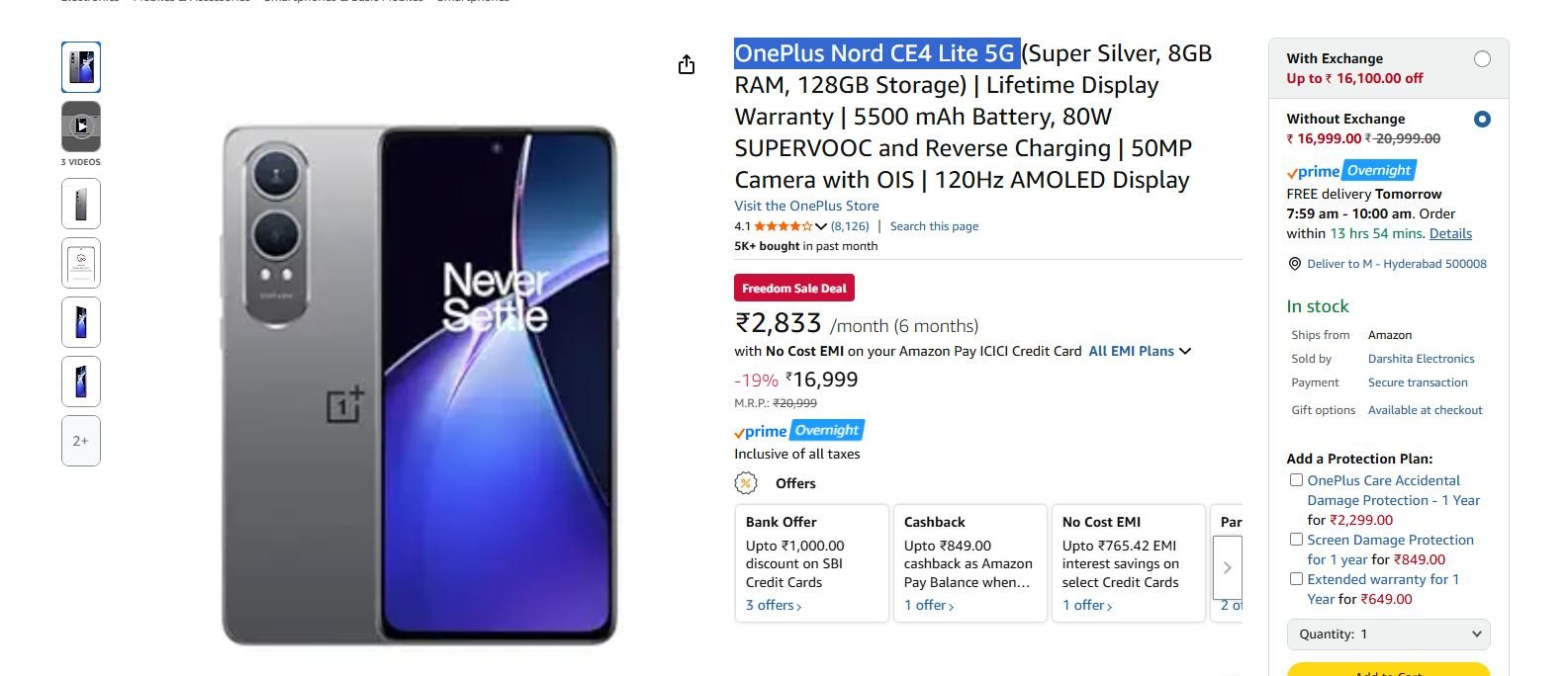 OnePlus Nord CE4 Lite 5G
