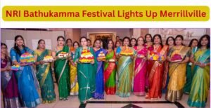 NRI 1 - Telugu Word NRI Bathukamma Festival Lights Up Merrillville
